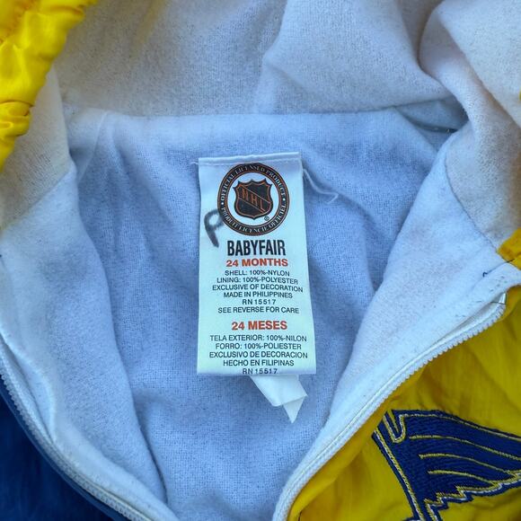 Vintage St. Louis Blues Toddler Windbreaker Jacket 24 Months - Picture 3 of 5